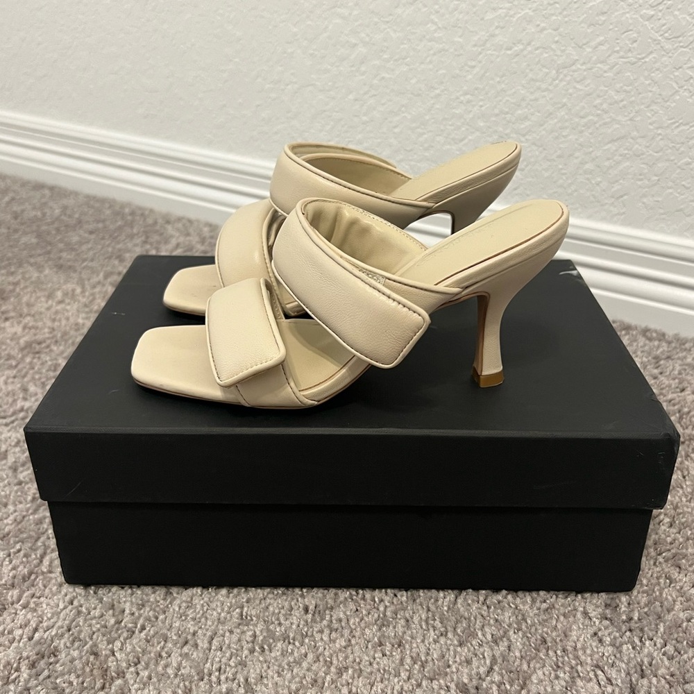 Tony Bianco Bounty Vanilla Sheep Nappa Heels